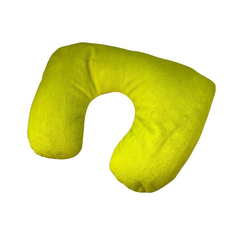 Samsonite Convertible Travel Pillow Green White Yellow Stripes - Picture 7 of 8